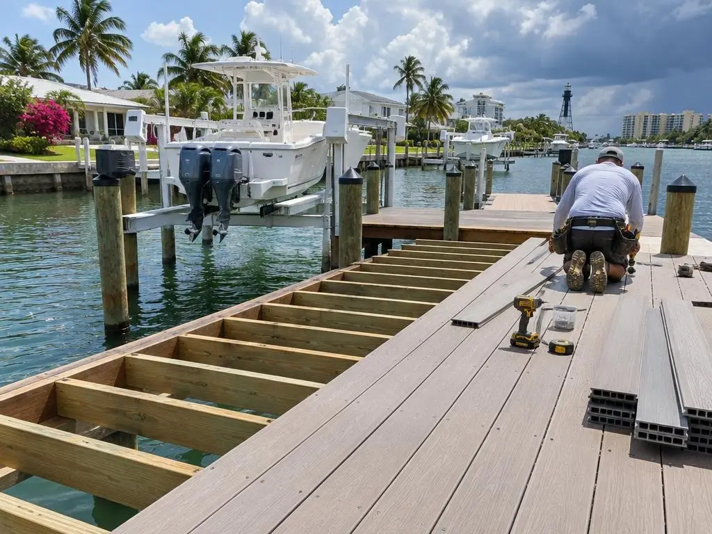 Composite Dock Decking in Pompano Beach, FL